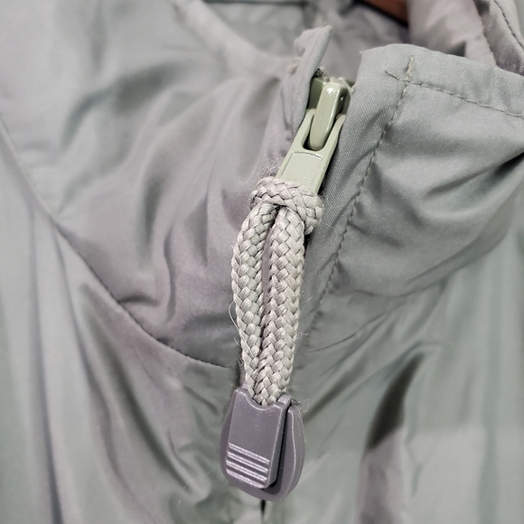 Lands End Mens Nylon Jacket Coat Softshell Outdoor Green Rain Windbreaker SZ XL - Picture 7 of 11